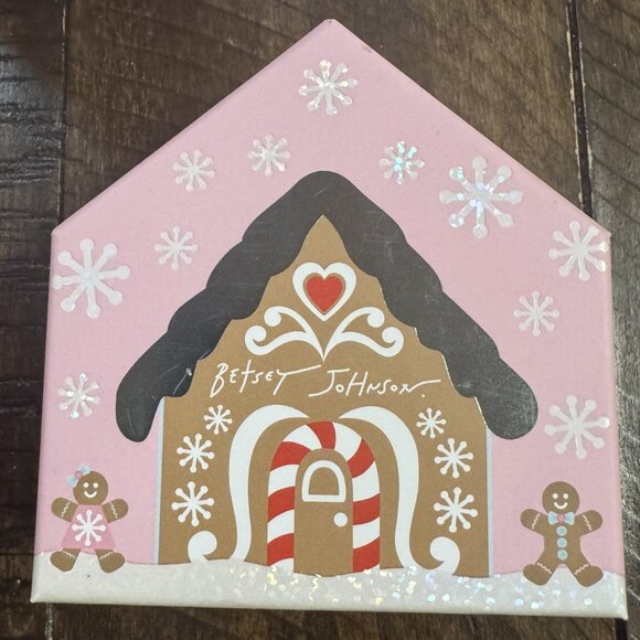 Betsey Johnson Christmas Stud Earrings, New In Box - Picture 2 of 3